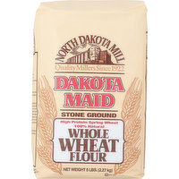 North Dakota Mill Flour, Whole Wheat, Stone Ground, 5 Pound