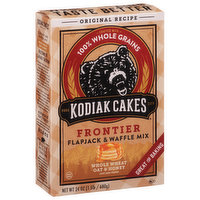 Kodiak Cakes Flapjack & Waffle Mix, Frontier, Whole Wheat Oat & Honey, 24 Ounce
