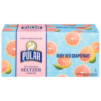 Polar Seltzer, Ruby Red Grapefruit, 8 Each