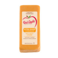 Red Apple Cheese Cheese, Cheddar, Ultra Sharp, 8 Ounce