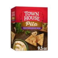 Town House Oven Baked Crackers, Mediterranean Herb, 9.5 Ounce