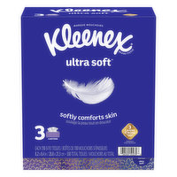 Kleenex Tissues, 3-Ply, 3 Each