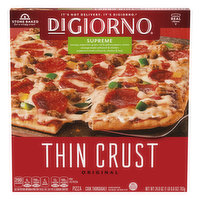 DiGiorno Pizza, Thin Crust, Original, Supreme, 24.8 Ounce