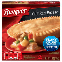 Banquet Chicken Pot Pie Frozen Dinner, 7 Ounce