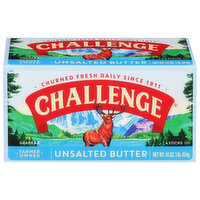 Challenge Butter, Unsalted, 4 Each