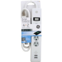 GE Surge Protector, with USB Charging, 1 Each