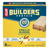 Clif Protein Bars, Vanilla Almond, 6 Each
