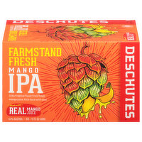 Deschutes Farmstand Fresh Beer, IPA, Mango, 6 Each