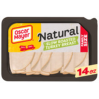 Oscar Mayer Deli Fresh Slow Roasted Turkey Breast Sliced Lunch Meat Family Size, 14 Ounce