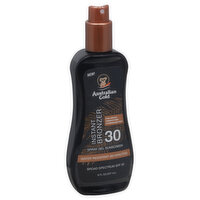 Australian Gold Sunscreen, Instant Bronzer, Spray Gel, Broad Spectrum SPF 30, 8 Fluid ounce