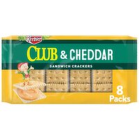 Keebler Sandwich Crackers, Club and Cheddar, 11 Ounce