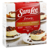Sara Lee Cheesecake, Rich Caramel Truffle, 4 Each