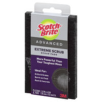 Scotch Brite Scour Pads, Extreme Scrub, Advanced, 2 Each