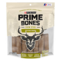 Prime Bones Dog Chew, Chew Stick with Wild Venison, Small, 12 Pack, 12 Each