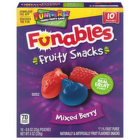 Funables Fruity Snacks, Mixed Berry, 10 Each