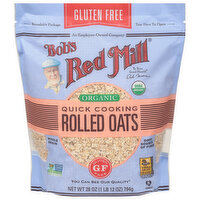 Bob's Red Mill Rolled Oats, Organic, Quick Cooking, 28 Ounce