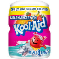 Kool-Aid Sugar-Sweetened Sharkleberry Fin Strawberry Orange Punch Artificially Flavored Powdered Soft Drink Mix, 19 Ounce