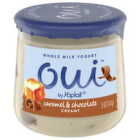 Oui Yogurt, Whole Milk, Caramel & Chocolate, Creamy, 5 Ounce