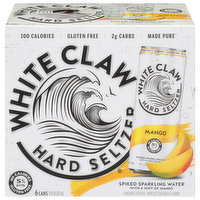 White Claw Hard Seltzer Hard Seltzer, Mango, 6 Each