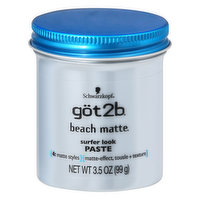 Got2b Beach Matte Paste, Surfer Look, 3.5 Ounce