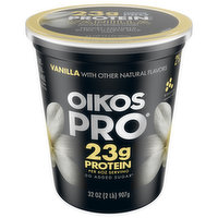 Oikos Pro Yogurt, 2% Milkfat, Ultra-Filtered Milk, Cultured, 32 Ounce