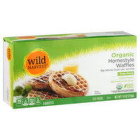Wild Harvest Waffles, Homestyle, Organic, 6 Each