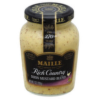 Maille Mustard Blend, Dijon, Rich Country, 7 Ounce