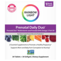 Rainbow Light Prenatal Daily Duo, Tablets+Softgels, 1 Each