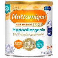 Nutramigen Infant Formula with Iron, Powder, Hypoallergenic, 0-12 Months, 12.6 Ounce