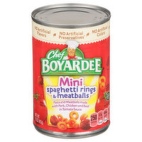 Chef Boyardee Spaghetti Rings & Meatballs, Mini, 15 Ounce