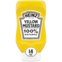 Heinz 100% Natural Yellow Mustard, 14 Ounce