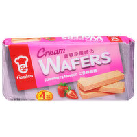 Garden Wafers, Strawberry, Cream, 4 Each