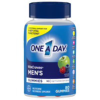 One A Day VitaCraves Multivitamin/Multimineral, Men's, Gummies, 80 Each