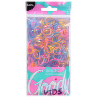 Goody Ouchless Elastics, Latex, Glitter Color Tint, Girls Value, 500 Each