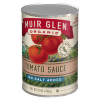 Muir Glen Tomato Sauce, Organic, Vine Sweetened, 15 Ounce