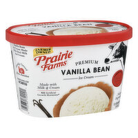 Prairie Farms Ice Cream, Premium, Vanilla Bean, 1.5 Quart