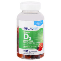 Equaline Vitamin D3, 50 mcg, Gummies, 150 Each