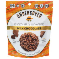 Undercover Chocolate Quinoa Crisps, Milk Chocolate, 2 Ounce