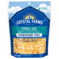 Crystal Farms Cheese, Marble Jack, Reduced Fat, 7 Ounce