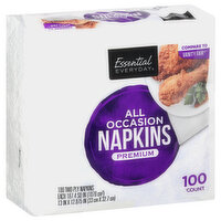 Essential Everyday Napkins, All Occasion, Premium, 2-Ply, 100 Each