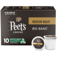 Peet's Coffee Big Bang Medium Roast K-Cup Pods, 10 Each