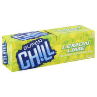 Super Chill Soda, Lemon Lime, 12 Each