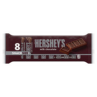 Hershey's Bars, Milk Chocolate, Snack Size, 8 Each