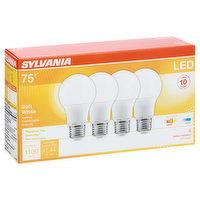 Sylvania Light Bulbs, LED, Soft White, 12 Watts, 4 Each