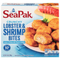SeaPak Lobster & Shrimp Bites, Crunchy, 14 Ounce