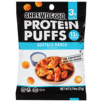 Shrewd Food Protein Puffs, Buffalo Ranch Flavored, 0.74 Ounce