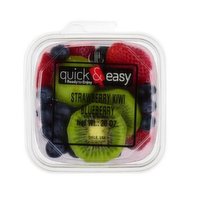 Quick & Easy  Fresh Cut Fruit, Strawberry, Kiwi, Blueberry, Medium, 1 Each