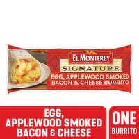 El Monterey Signature Burrito, Egg, Applewood Smoked Bacon & Cheese