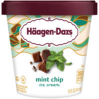 Haagen Dazs Mint Chip Ice Cream, 14 Fluid ounce