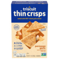 TRISCUIT Thin Crisps Parmesan Garlic Whole Grain Wheat Crackers, 7.1 Ounce